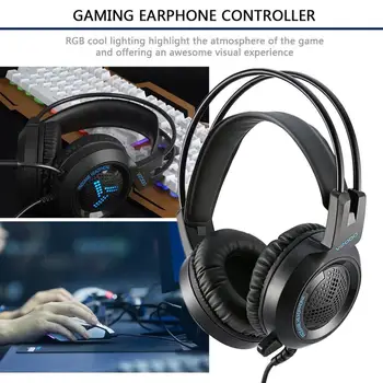 V2000 Headset 7.1 Channel 3.5mm Jack Bass Stereo Sound Effect Gaming Headphone With Mic for Computer PC Laptop Gamer
V2000 Headset 7.1 Channel 3.5mm Jack Bass Stereo Sound Effect Gaming Headphone With Mic for Computer PC Laptop Gamer