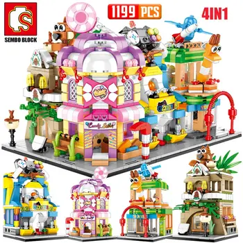 SEMBO City Street View Building Blocks Architecture Food Shop House Retail Store Restaurant Sets Model Bricks Toys
SEMBO City Street View Building Blocks Architecture Food Shop House Retail Store Restaurant Sets Model Bricks Toys