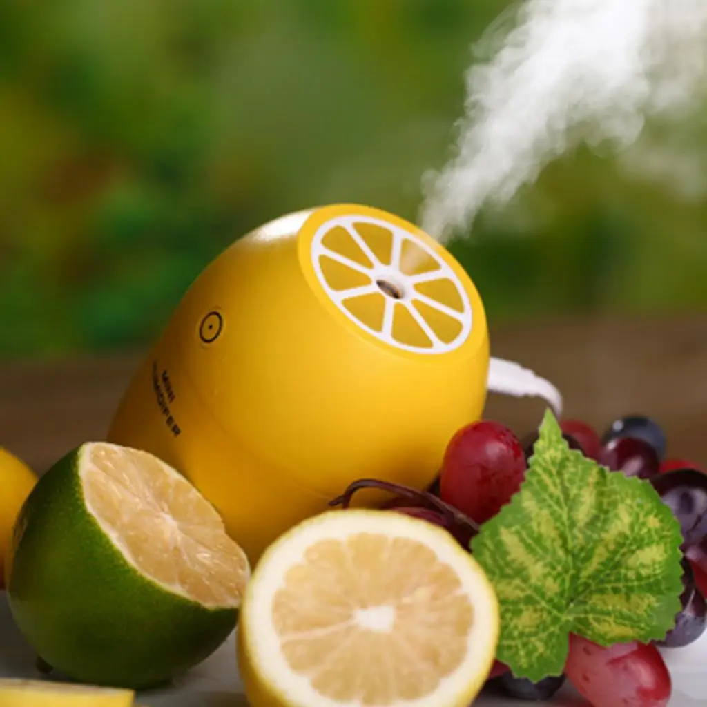 Ultrasonic Mini Lemon Humidifier Room Car LED Humidifier Air Diffuser Purifier Ultrasonic Mini Lemon Humidifier Room Car LED Humidifier Air Diffuser Purifier