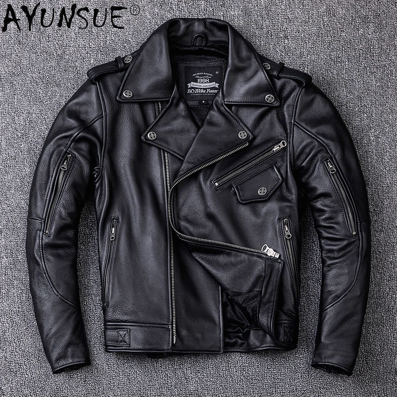 2021 Fashion Leather Jacket Men Streetwear Motorcycle Cowhide Coat Korean Mens Clothing Zipper Chaqueta Cuero Hombre WPY3738
2021 Fashion Leather Jacket Men Streetwear Motorcycle Cowhide Coat Korean Mens Clothing Zipper Chaqueta Cuero Hombre WPY3738