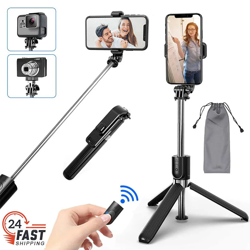 L02 Selfie Stick Tripod 39 Inch Light Extendable Monopod with Bluetooth Remote Control for DJI Gopro Camera IPhone Android Phone
L02 Selfie Stick Tripod 39 Inch Light Extendable Monopod with Bluetooth Remote Control for DJI Gopro Camera IPhone Android Phone