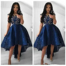 Elegant Sheer High Low Prom Dresses Lace Appliques Hi-Lo Special Occasion Party Gowns Pleated Lace Formal 2020 Evening gown 
Elegant Sheer High Low Prom Dresses Lace Appliques Hi-Lo Special Occasion Party Gowns Pleated Lace Formal 2020 Evening gown