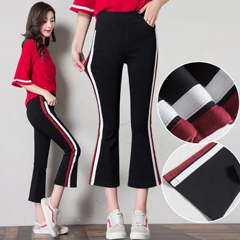 Thin high-waist flared pants Calf pants female elastic waist pants student pants casual sweatpants women pants cargo pants women
Thin high-waist flared pants Calf pants female elastic waist pants student pants casual sweatpants women pants cargo pants women