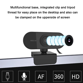 

2M Pixel Video Web Camera USB2.0 1080P FHD Webcam with Microphone for Computer Laptop