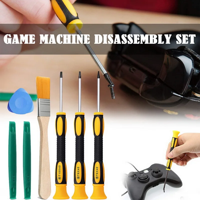 8Pcs/Set Torx T8 T6 T10 H35 Screwdriver Opening Tools Set Repair Tool Kit Screw Driver Pry For Xbox 360 PS3 PS4
8Pcs/Set Torx T8 T6 T10 H35 Screwdriver Opening Tools Set Repair Tool Kit Screw Driver Pry For Xbox 360 PS3 PS4
