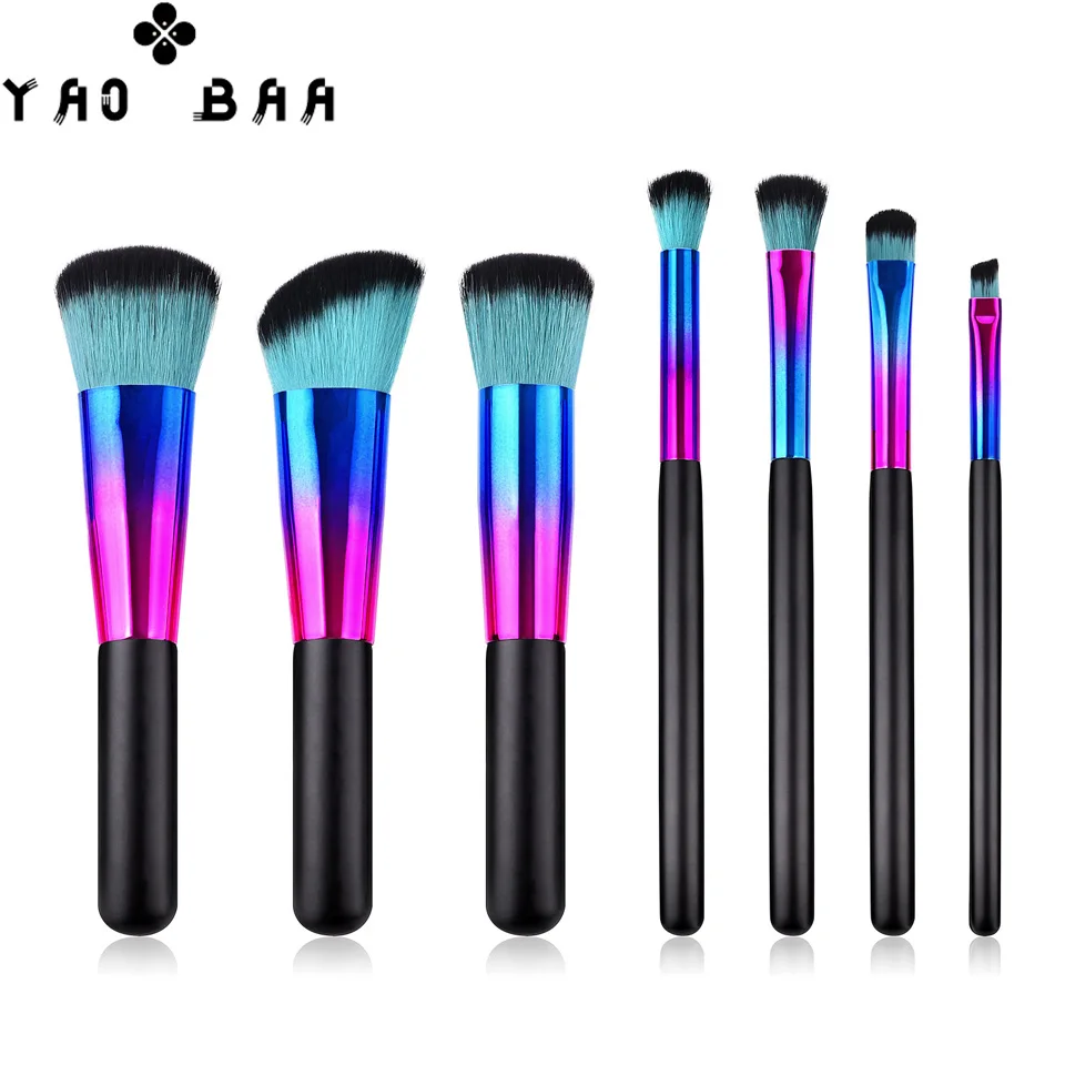 Yao Baa7Pcs Makeup Brushes Tool Set Cosmetic Powder Eye Shadow Foundation Blush Blending Beauty Make Up Brush Maquiagem
Yao Baa7Pcs Makeup Brushes Tool Set Cosmetic Powder Eye Shadow Foundation Blush Blending Beauty Make Up Brush Maquiagem