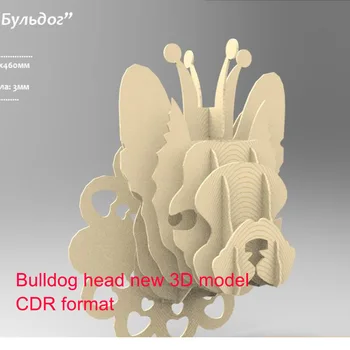 Bulldog head 3D model CNC laser cutting file CDR DXF format file vector design drawing
Bulldog head 3D model CNC laser cutting file CDR DXF format file vector design drawing