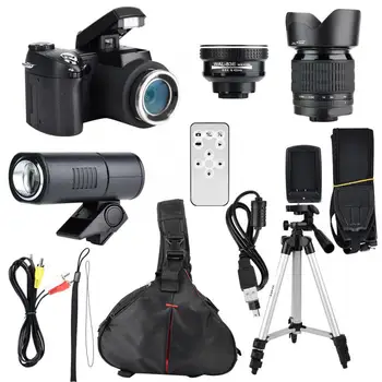 33MP HD D7300 Camcorder Camera Wide Angle Lens + 24X Telephoto Lens + LED + Tripod Set
33MP HD D7300 Camcorder Camera Wide Angle Lens + 24X Telephoto Lens + LED + Tripod Set