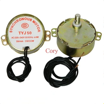 1PC TYJ50 33RPM 5/6RPM 4W Microwave Oven Turntable Synchronous Motor 220-240V 50-60Hz CW/CCW
1PC TYJ50 33RPM 5/6RPM 4W Microwave Oven Turntable Synchronous Motor 220-240V 50-60Hz CW/CCW