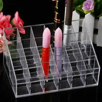 24 Slots Transparent Table Makeup Organizer Case Storage Box Bins Clear 4 Drawers Profesional Tools Bathroom Accessories Acrylic 
24 Slots Transparent Table Makeup Organizer Case Storage Box Bins Clear 4 Drawers Profesional Tools Bathroom Accessories Acrylic