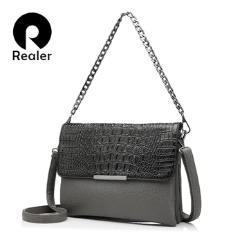 REALER messenger bags women bag artificial leather handbag clutches with crocodile pattern chain fashion ladies shoulder bag
REALER messenger bags women bag artificial leather handbag clutches with crocodile pattern chain fashion ladies shoulder bag