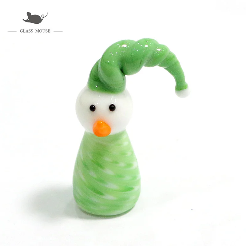 New Product Custom Mini Handmade Glass Christmas Snowman Craft Figurines Four Different Colors Xmas Home Table Decor Accessories
New Product Custom Mini Handmade Glass Christmas Snowman Craft Figurines Four Different Colors Xmas Home Table Decor Accessories