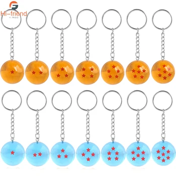 7pc/set Dragon Ball Keychain 1-7 Star Blue and Yellow Balls Pendant Keyring Key Holder Souvenir for Men jewelry wholesale
7pc/set Dragon Ball Keychain 1-7 Star Blue and Yellow Balls Pendant Keyring Key Holder Souvenir for Men jewelry wholesale