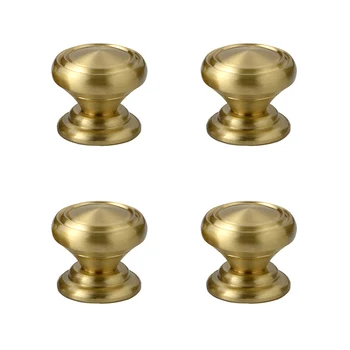Tiazza 4Pcs Heavy Duty Solid Brass Small Knobs Handle Antique Cabinet Drawer Single Hole Pulls Modern Minimalist Handle
Tiazza 4Pcs Heavy Duty Solid Brass Small Knobs Handle Antique Cabinet Drawer Single Hole Pulls Modern Minimalist Handle