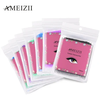 AMEIZII Brand New 100 Pcs Eyelashes Cosmetic Swabs Easy To Carry Micro Mascara Wands
AMEIZII Brand New 100 Pcs Eyelashes Cosmetic Swabs Easy To Carry Micro Mascara Wands