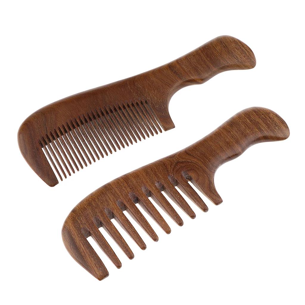 Natural Handmade Wooden Hair Comb, Green Sandalwood Aroma Massage Comb for Smooth Shiny Hairs, Frizz-Free & Anti-Static Natural Handmade Wooden Hair Comb, Green Sandalwood Aroma Massage Comb for Smooth Shiny Hairs, Frizz-Free & Anti-Static