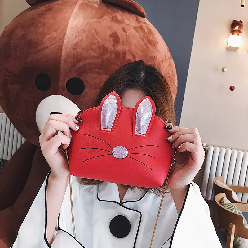 PU Leather Shoulder Bag Women's Korean-style Rabbit Small WOMEN'S Key Bag Creative Coin Bag Cartoon Change Purse Cute Shell Bag
PU Leather Shoulder Bag Women's Korean-style Rabbit Small WOMEN'S Key Bag Creative Coin Bag Cartoon Change Purse Cute Shell Bag