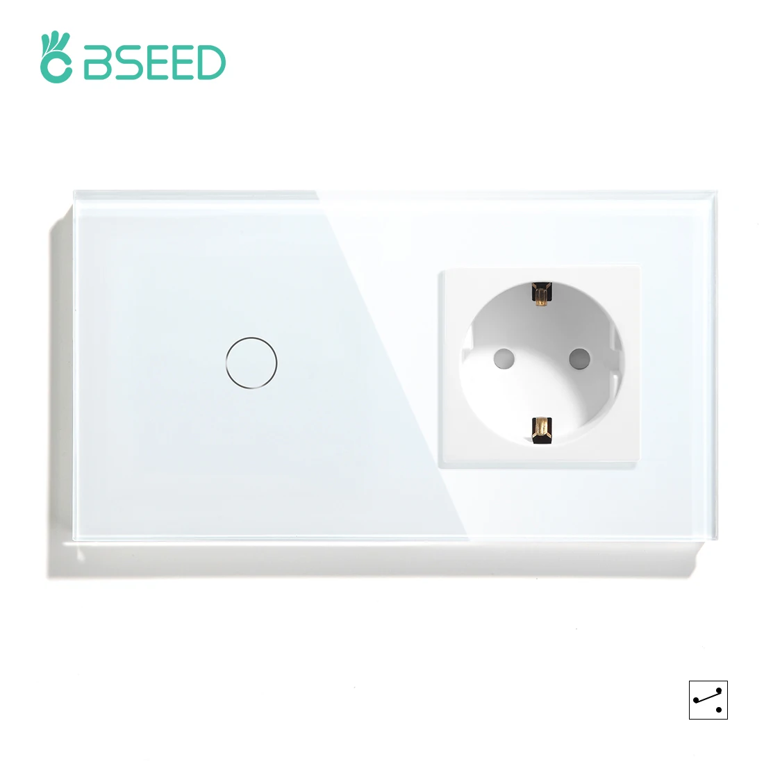 BSEED EU Standard 1/2/3Gang 2Way Wall Touch Switch With EU Socket White Black Golden Crystal Glass Panel Switches Backlight
BSEED EU Standard 1/2/3Gang 2Way Wall Touch Switch With EU Socket White Black Golden Crystal Glass Panel Switches Backlight