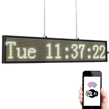UNTCENT White Led sign -50cm Android WIFI wireless Remote Control Programmable Scrolling Message LED Advertising Display Board
UNTCENT White Led sign -50cm Android WIFI wireless Remote Control Programmable Scrolling Message LED Advertising Display Board