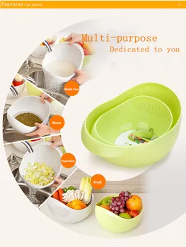 Thickened Kitchen Rice Washing Machine Rice Vegetable And Fruit Basket Domestic Safety and Affordable
Thickened Kitchen Rice Washing Machine Rice Vegetable And Fruit Basket Domestic Safety and Affordable
