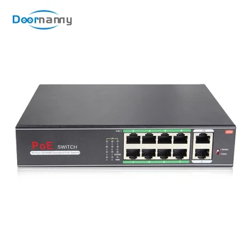 DOORNANNY 48V 10-port 10/100/M Network POE Switch Ethernet IEEE 802.3af/at Suitable for IP camera/Wireless AP/CCTV camera 250m
DOORNANNY 48V 10-port 10/100/M Network POE Switch Ethernet IEEE 802.3af/at Suitable for IP camera/Wireless AP/CCTV camera 250m