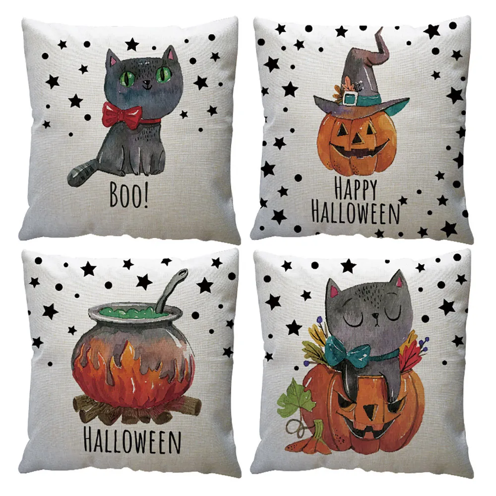 Cushion Cover Halloween Pumpkin Cat Printing Cushion Cover Square Pillow Case Sofa Bed Decoartive Pillow Cover Housse Coussin
Cushion Cover Halloween Pumpkin Cat Printing Cushion Cover Square Pillow Case Sofa Bed Decoartive Pillow Cover Housse Coussin