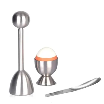 Egg Cutter Topper Set,Stainless Steel Egg Opener Egg Whacker Poached Egg Separator Egg Cracker Tool for Soft & Hard Boiled Eggs,
Egg Cutter Topper Set,Stainless Steel Egg Opener Egg Whacker Poached Egg Separator Egg Cracker Tool for Soft & Hard Boiled Eggs,