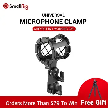 SmallRig Microphone Support with 15mm Rod Clamp 1802 SmallRig Universal Microphone Suspension Shock Mount 1802 SmallRig Univers
SmallRig Microphone Support with 15mm Rod Clamp 1802 SmallRig Universal Microphone Suspension Shock Mount 1802 SmallRig Univers