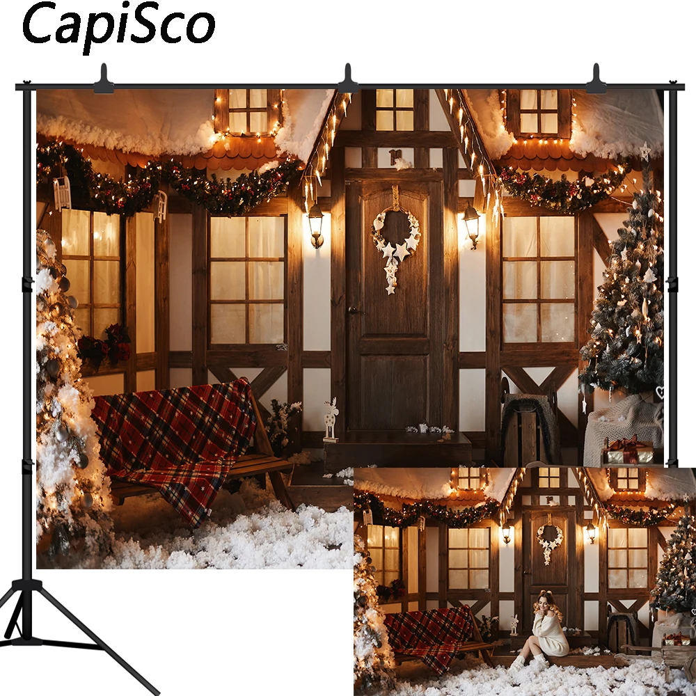 Capisco Winter Christmas Photography Backdrop tree Snow Cottage Decor Background Baby Portrait Photobooth Banner Photo Studio
Capisco Winter Christmas Photography Backdrop tree Snow Cottage Decor Background Baby Portrait Photobooth Banner Photo Studio