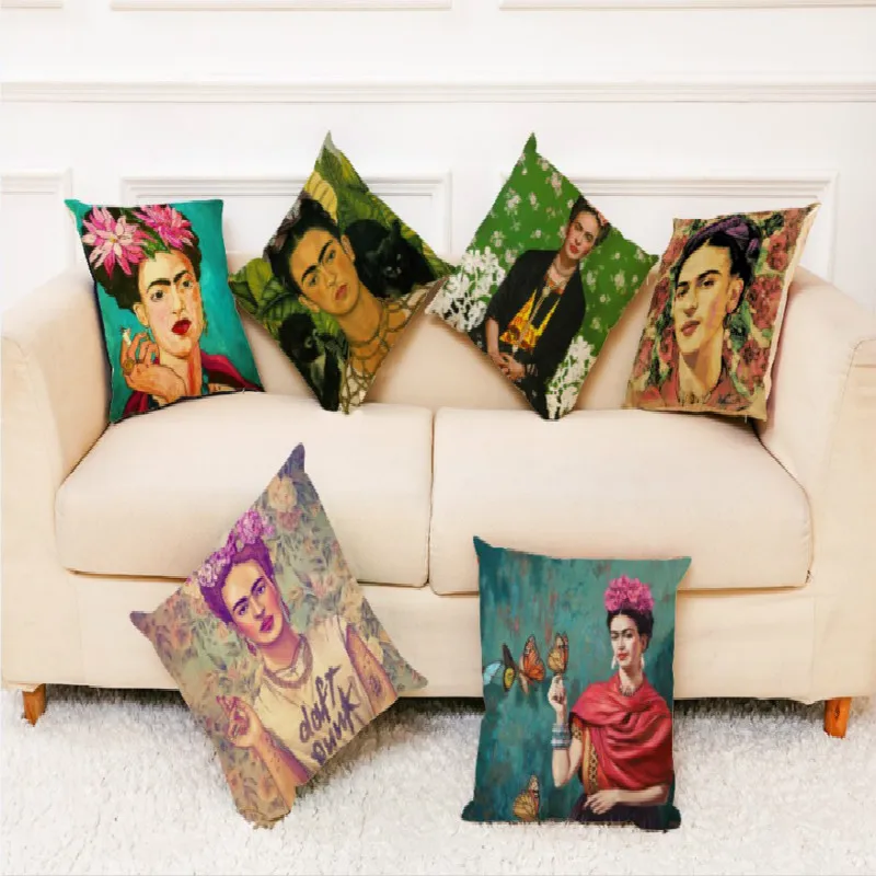 Cotton and Linen Pillow Case of Head Printing Double-sided Fresh Style Throw Pillows Cover Cushion Sets Home
Cotton and Linen Pillow Case of Head Printing Double-sided Fresh Style Throw Pillows Cover Cushion Sets Home