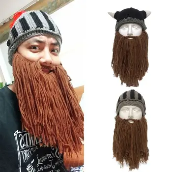 Viking/Knight Helmet Cosplay Party Costume Knit Winter Warm Beard Cap Beanie Hat 1 Pc 
Viking/Knight Helmet Cosplay Party Costume Knit Winter Warm Beard Cap Beanie Hat 1 Pc