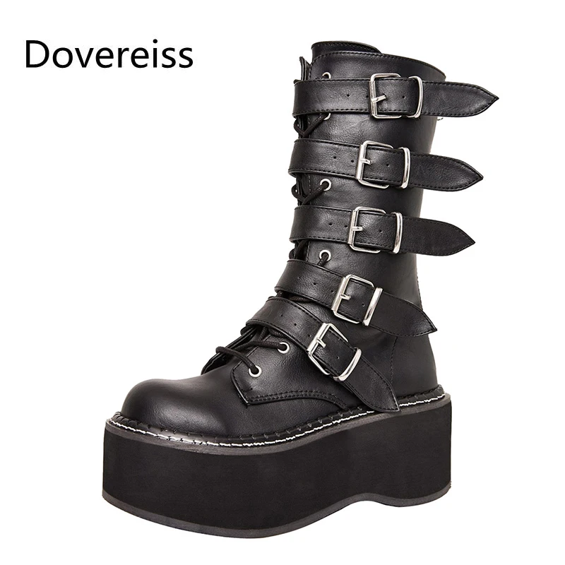 Dovereiss Fashion platform boots Winter sexy new Back zipper Sexy Buckle Round toe Waterproof Short boots 33-48
Dovereiss Fashion platform boots Winter sexy new Back zipper Sexy Buckle Round toe Waterproof Short boots 33-48