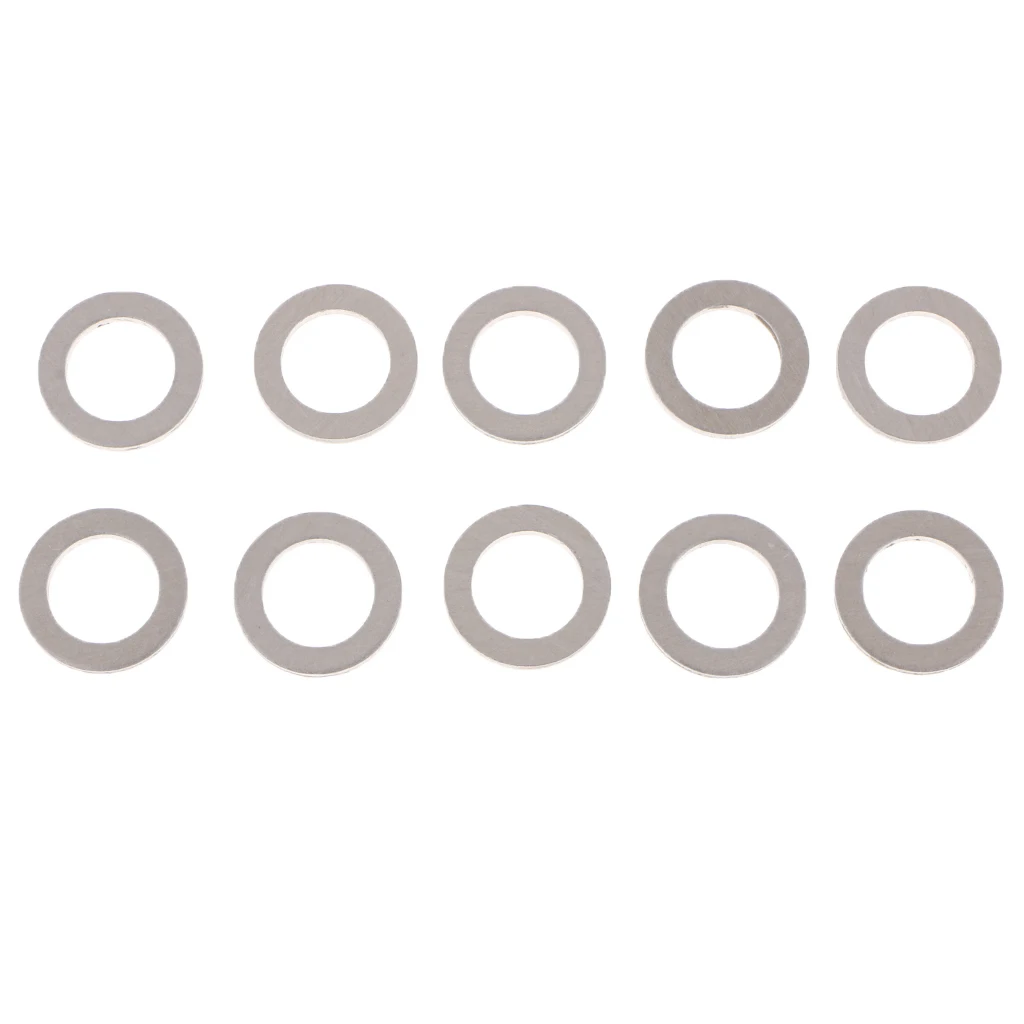 10Pcs/Set M14 Aluminum Engine Oil Drain Plug Crush Gasket Washers Seals for Honda Acura, Replaces # 94109-14000 10Pcs/Set M14 Aluminum Engine Oil Drain Plug Crush Gasket Washers Seals for Honda Acura, Replaces # 94109-14000