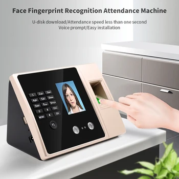 FA02 Face Recognition Dual Camera Fingerprint Card Attendance Access Control Integrated Machine Access Control System(EU Plug)
FA02 Face Recognition Dual Camera Fingerprint Card Attendance Access Control Integrated Machine Access Control System(EU Plug)