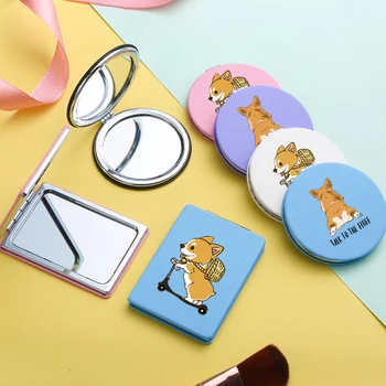 Fashion Corgi Makeup Cute Mirror with Double Side Cute Portable Travel Folding Magnifying Compact Pocket Cosmetic Vanity Mirrors
Fashion Corgi Makeup Cute Mirror with Double Side Cute Portable Travel Folding Magnifying Compact Pocket Cosmetic Vanity Mirrors