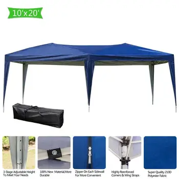3x6m Oxford Cloth Party Tent With Sides Waterproof Garden Patio Canopy Sun Wall Sunshade Shelter Tarp Sidewall Sunshade
3x6m Oxford Cloth Party Tent With Sides Waterproof Garden Patio Canopy Sun Wall Sunshade Shelter Tarp Sidewall Sunshade