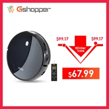 1600PA moc ssania gradability wysoka wydajność czyszczenia niski decybel inteligentny odkurzacz robot kolorowe diody led panel sterowania(China)