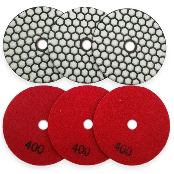 TOP 6Pcs 4 Inch/100Mm Grit #400 Diamond Dry Polishing Pad Granite Marble Ceramic Flexible Sanding Disc Stone Polisher Disc 
TOP 6Pcs 4 Inch/100Mm Grit #400 Diamond Dry Polishing Pad Granite Marble Ceramic Flexible Sanding Disc Stone Polisher Disc