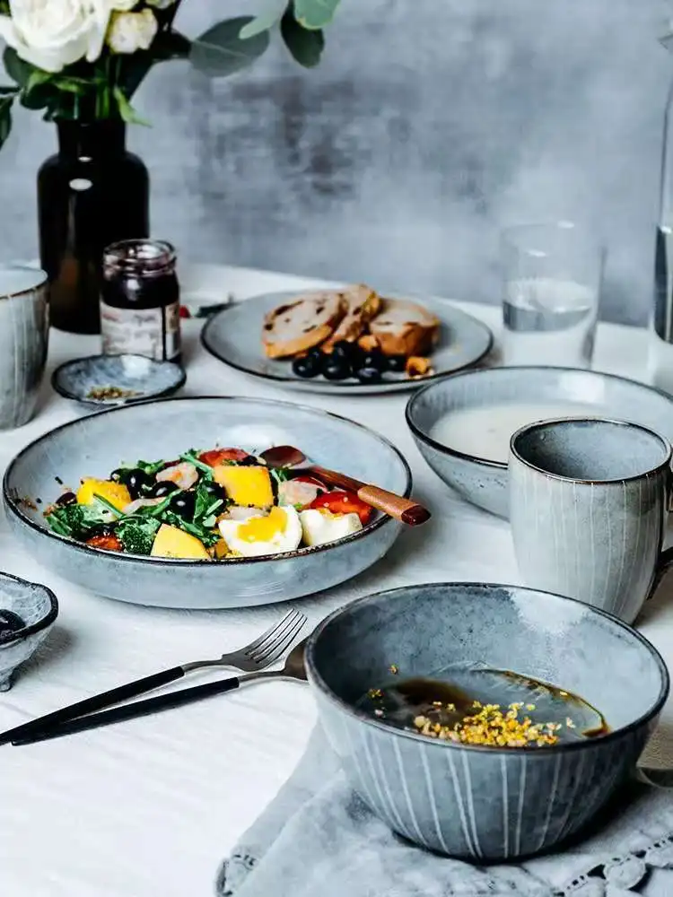 Japanese tableware set Nordic simple bowl and dish set household modern high-end light luxury creative bowls and chopsticks
Japanese tableware set Nordic simple bowl and dish set household modern high-end light luxury creative bowls and chopsticks