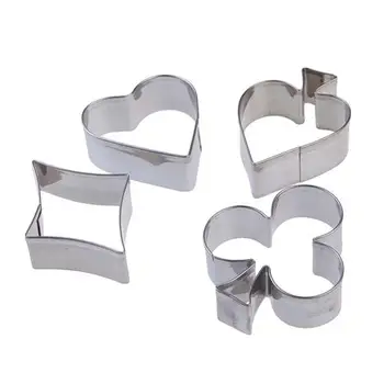 4Pcs/Set Stainless Steel Poker Pastry Cake Biscuit Cookie Cutter Molds Tools
4Pcs/Set Stainless Steel Poker Pastry Cake Biscuit Cookie Cutter Molds Tools