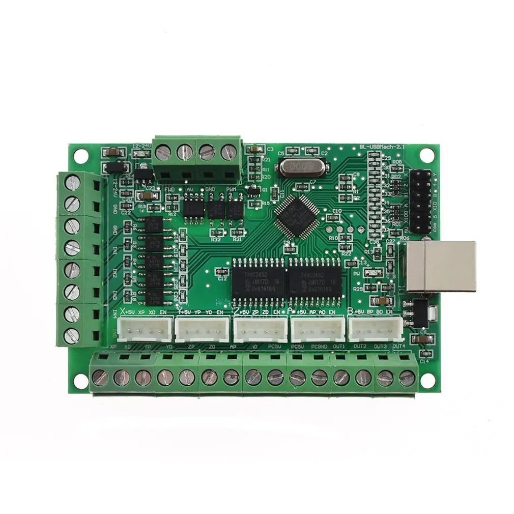 5-Axis USB MACH3 CNC Breakout Board 100KHz Driver Motion Engraving machines Controller Module AM9587 V2.1
5-Axis USB MACH3 CNC Breakout Board 100KHz Driver Motion Engraving machines Controller Module AM9587 V2.1
