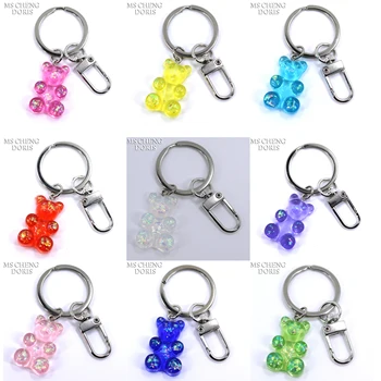 1pc Resin Keychain Pendants Flatback Glitter Gummy Bear Charms Colorful Car Handbag Keyrings Animal Keychains
1pc Resin Keychain Pendants Flatback Glitter Gummy Bear Charms Colorful Car Handbag Keyrings Animal Keychains