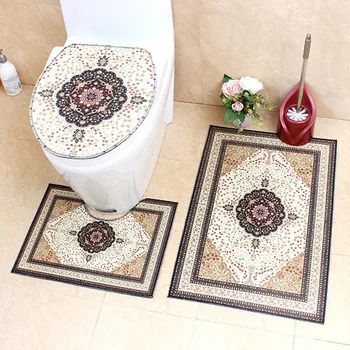 3Pcs/Set European-style Anti-slip Bath Toilet Mats Set Absorbent Bathroom Carpet Pedestal Rug Toilet Lid Cover
3Pcs/Set European-style Anti-slip Bath Toilet Mats Set Absorbent Bathroom Carpet Pedestal Rug Toilet Lid Cover