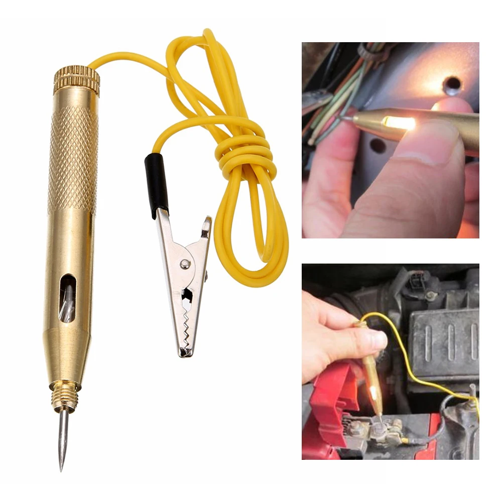 DC6V/12V/24V Electrical Circuit Tester Voltage Test Pen Probe Test Auto Repair Tools for Car Motorcycle
DC6V/12V/24V Electrical Circuit Tester Voltage Test Pen Probe Test Auto Repair Tools for Car Motorcycle