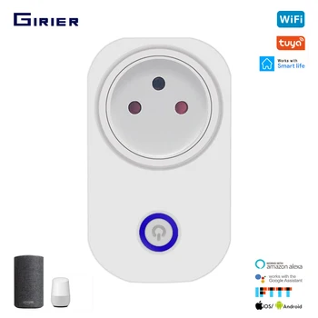 Tuya Smart Wifi Plug Socket Israel 16A with Power Monitor App/Voice/Timing Wireless Remote Control Works With Alexa Google Home
Tuya Smart Wifi Plug Socket Israel 16A with Power Monitor App/Voice/Timing Wireless Remote Control Works With Alexa Google Home