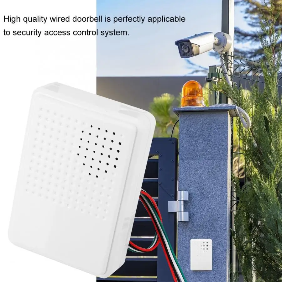 DC 12V Vocal Wired Door Bell 90db Chime Welcome Doorbell For Office Home Security Access Control System door bell
DC 12V Vocal Wired Door Bell 90db Chime Welcome Doorbell For Office Home Security Access Control System door bell