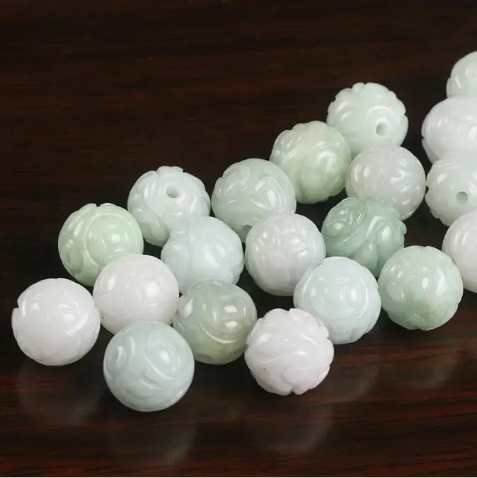 5PC Natural jade Emerald Lotus Bead 13mm DIY Accessories Bangle Charm Jewellery Fashion Hand-Carved Luck Amulet
5PC Natural jade Emerald Lotus Bead 13mm DIY Accessories Bangle Charm Jewellery Fashion Hand-Carved Luck Amulet