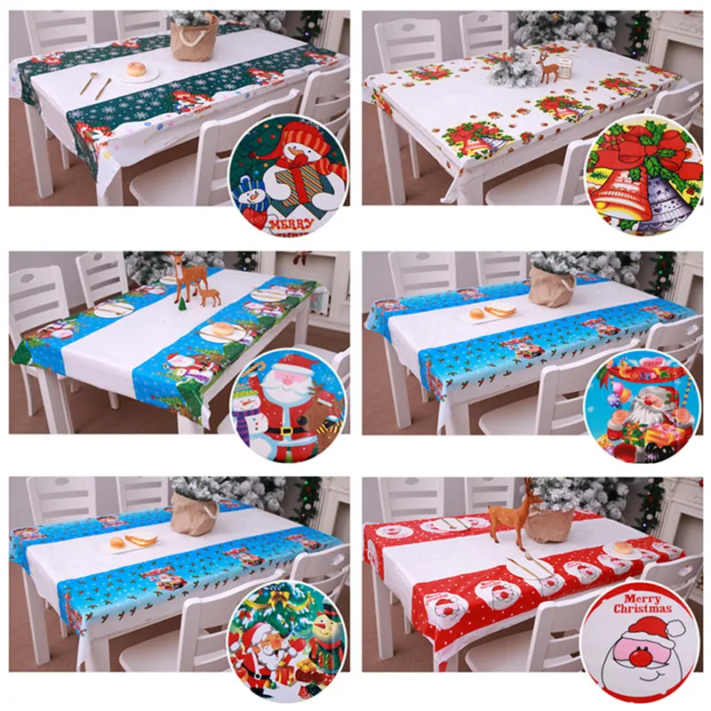 PVC Santa Claus Christmas Tablecloth Kitchen Dining Table Decoration Rectangular Table Covers for Home Navidad Xmas Gift
PVC Santa Claus Christmas Tablecloth Kitchen Dining Table Decoration Rectangular Table Covers for Home Navidad Xmas Gift