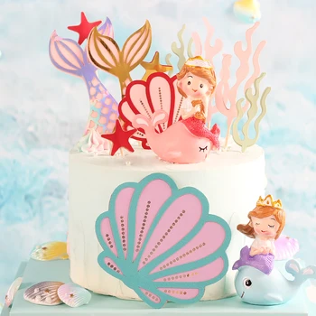 Mermaid Party Decorations Pink Conch Shell Mermaid Tail Pearl Series Birthday Cake Decor Dessert Cute Gift Supplies Birthday
Mermaid Party Decorations Pink Conch Shell Mermaid Tail Pearl Series Birthday Cake Decor Dessert Cute Gift Supplies Birthday