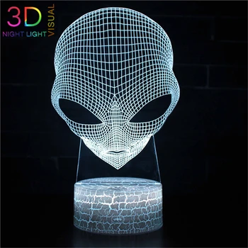 ATOPH LED Night Light Intelligent Beings Alien 3D Nightlight 16 Color Changing with Remote Control Children Bedside Lamp
ATOPH LED Night Light Intelligent Beings Alien 3D Nightlight 16 Color Changing with Remote Control Children Bedside Lamp